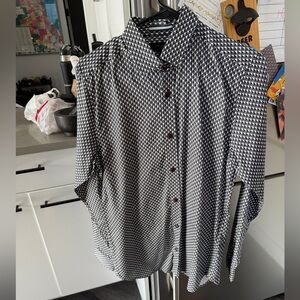 NWOT- Ted Baker Monochrome Patterned Shirt